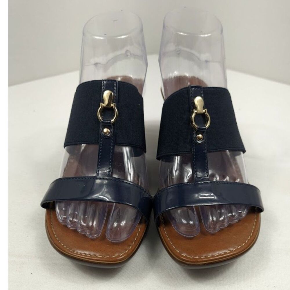 Women's ITALIAN SHOEMAKERS Wedge-Heel Sandals US Size 9 Made in Italy - Picture 2 of 6